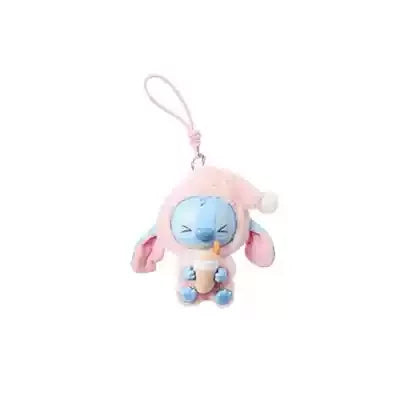 Stitch Eat Something Before Sleep Series Blind Box Plush Vinyl Toys Cute Doll Replica Mystery Box Bag Pendant Decor Gift